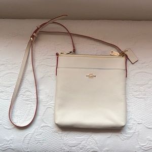Cream Coach Bag